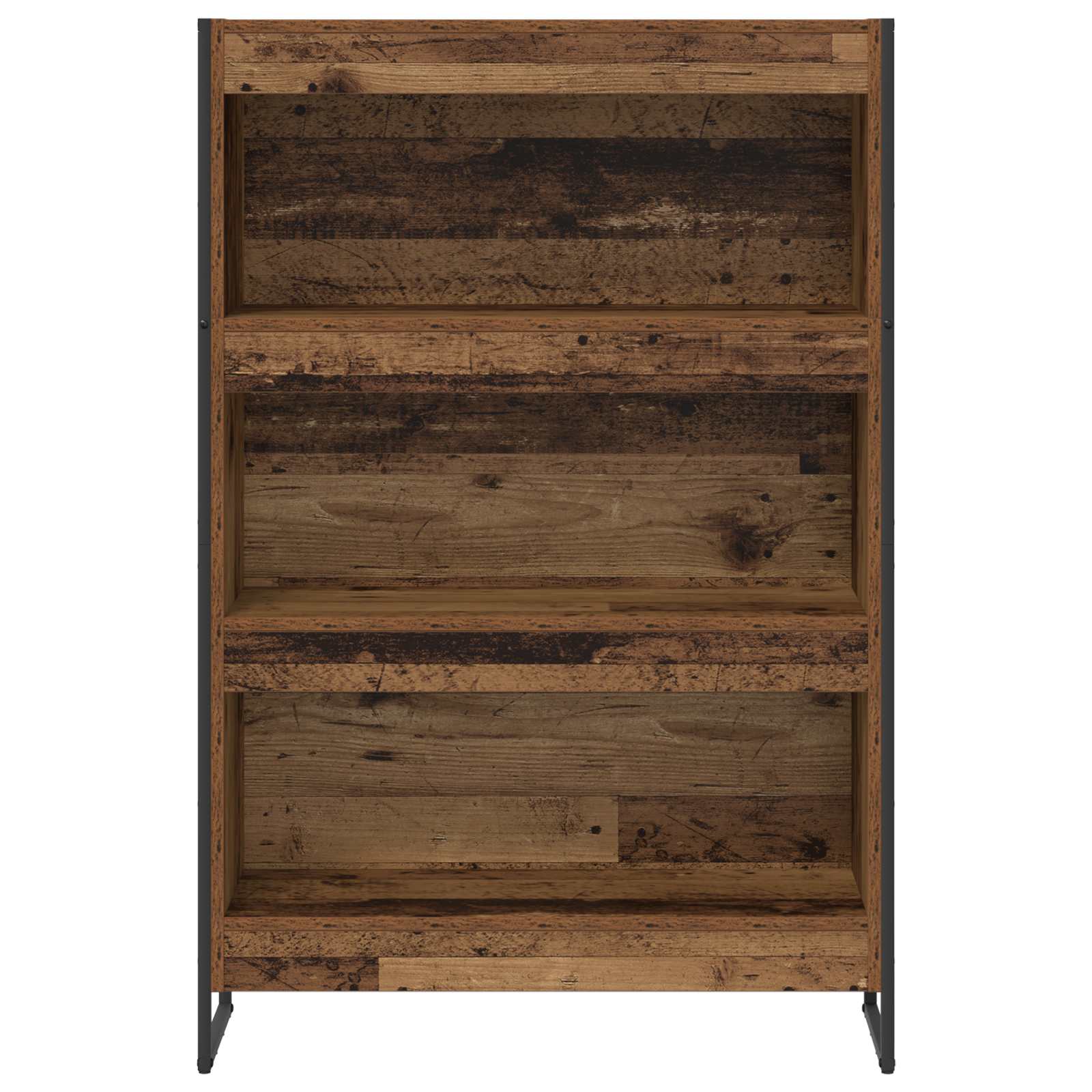 Bücherregal 80 x 30 x 121 cm Holzwerkstoff Altholz