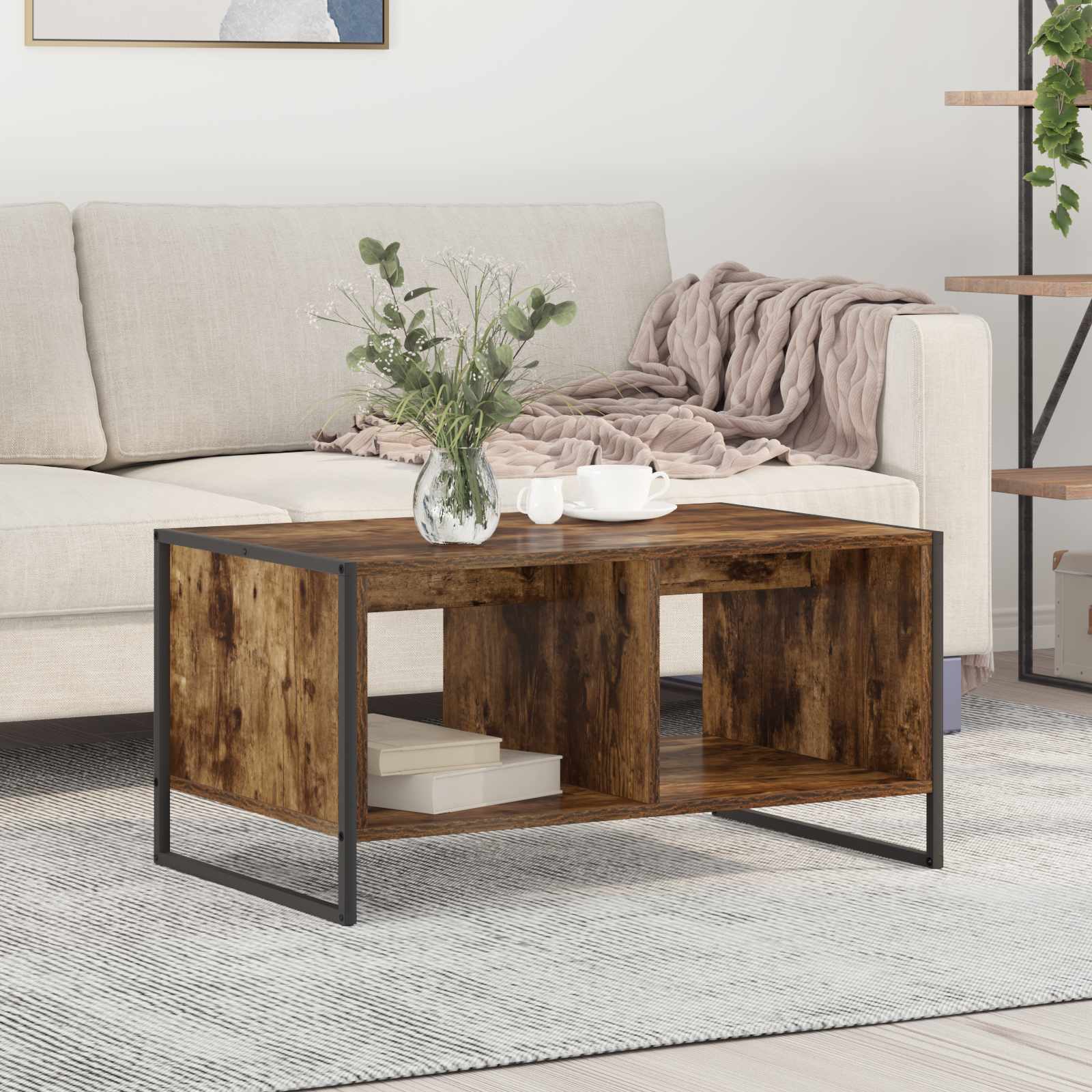 Couchtisch Raucharbe 80 x 50 x 40 cm Holzwerkstoff