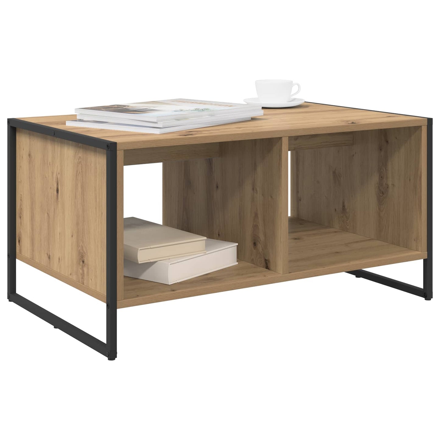 Couchtisch Kunsthandwerk Eiche 80 x 50 x 40 cm Holzwerkstoff