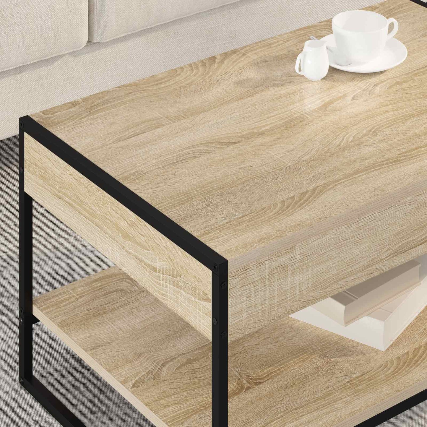 Couchtisch Sonoma 80 x 50 x 40 cm Holzwerkstoff