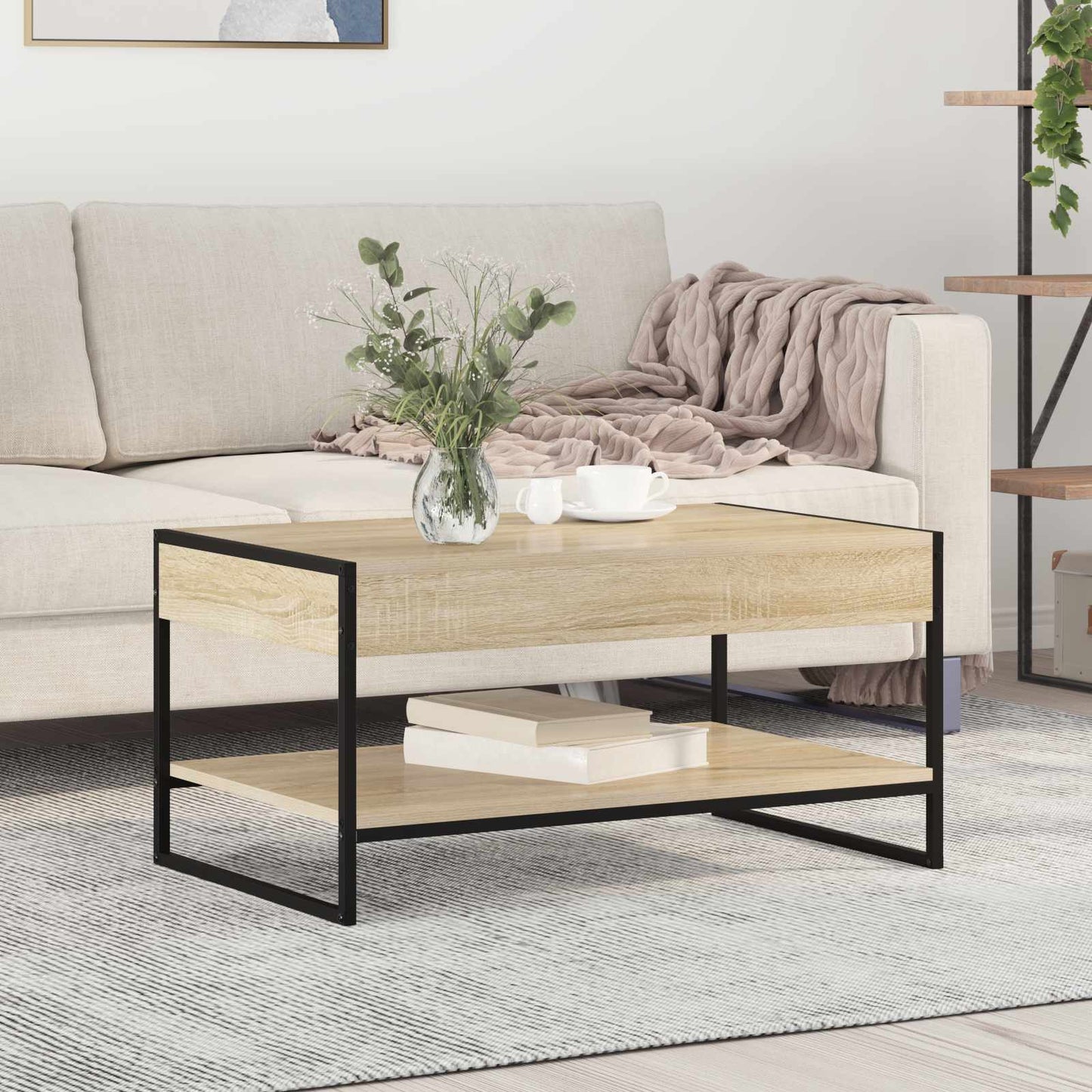 Couchtisch Sonoma 80 x 50 x 40 cm Holzwerkstoff