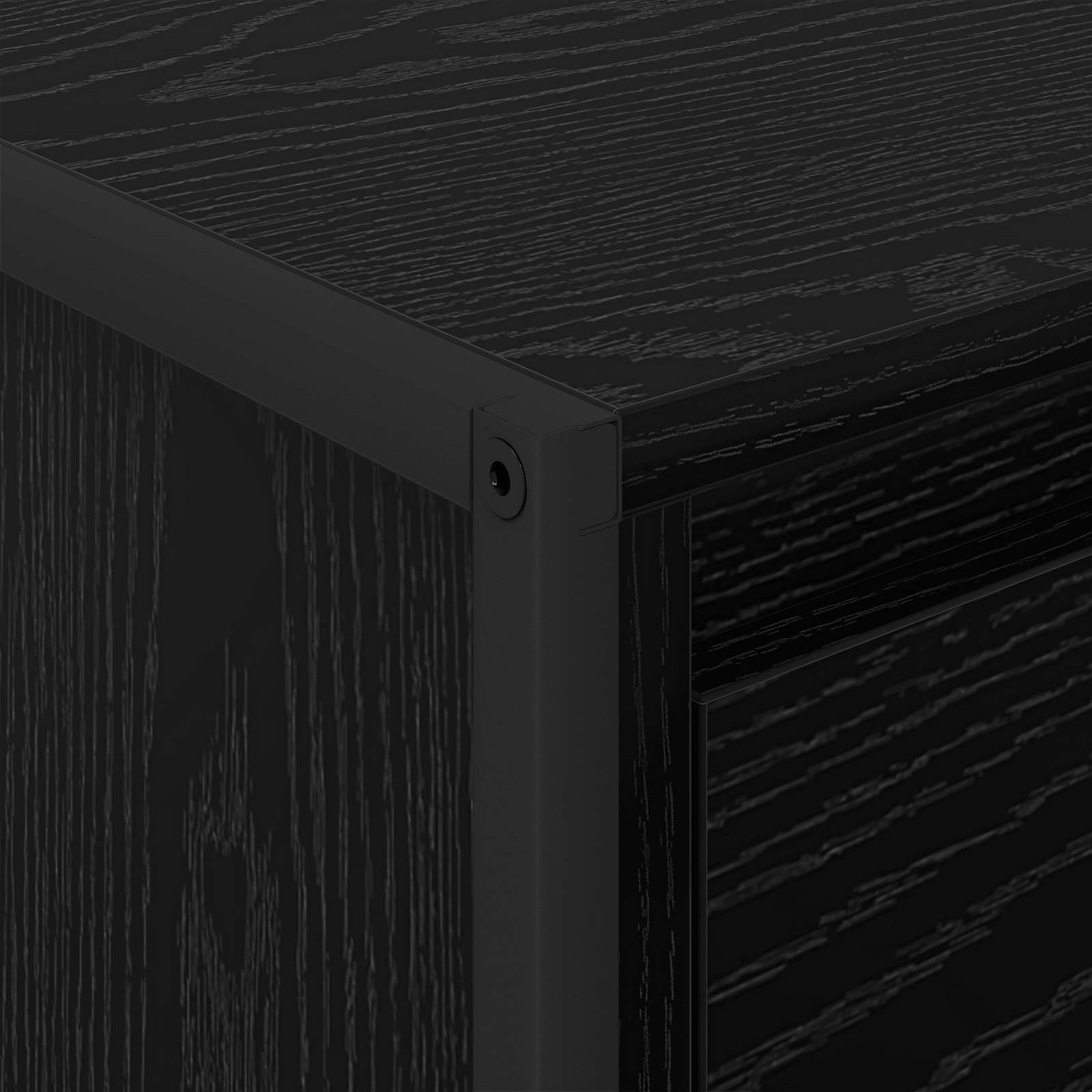 Couchtisch Schwarz Eichen-Optik 100 x 46 x 40 cm Holzwerkstoff