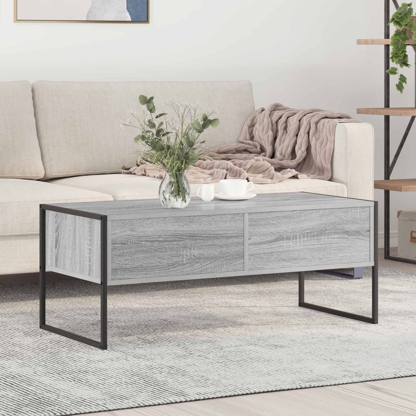 Couchtisch Sonoma-Grau 100 x 46 x 40 cm Holzwerkstoff