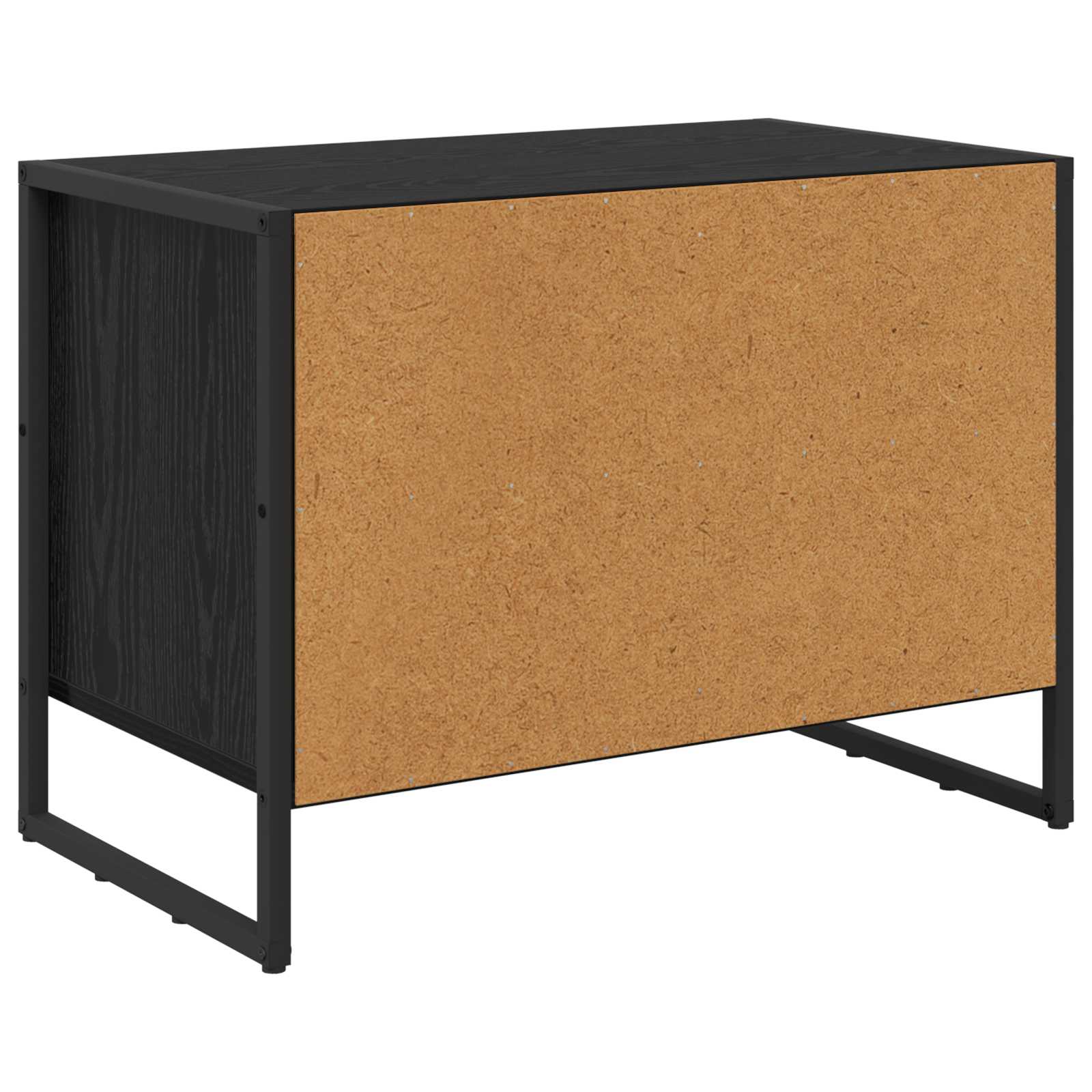 Schuhschrank 60 x 35 x 44 cm Holzwerkstoff Schwarz Eichen-Optik