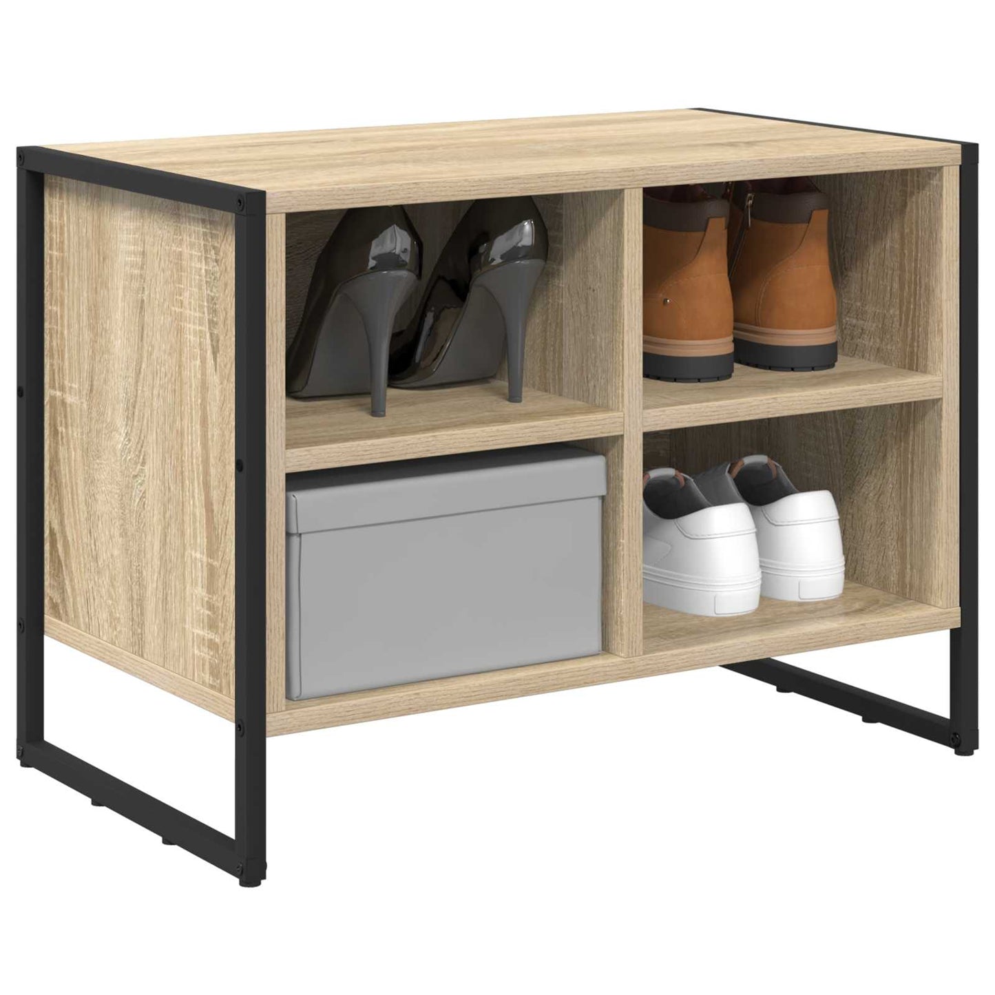 Schuhschrank 60 x 35 x 44 cm Holzwerkstoff Sonoma