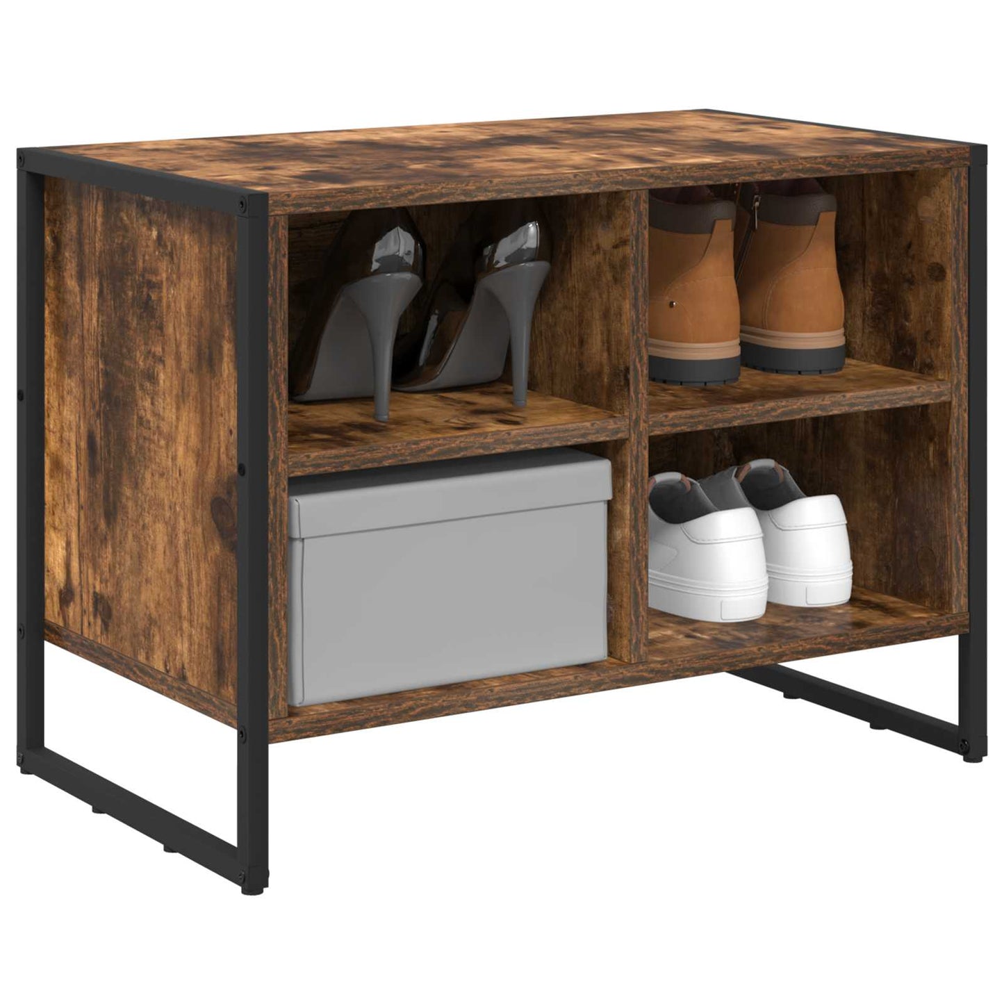 Schuhschrank 60 x 35 x 44 cm Holzwerkstoff Raucharbe