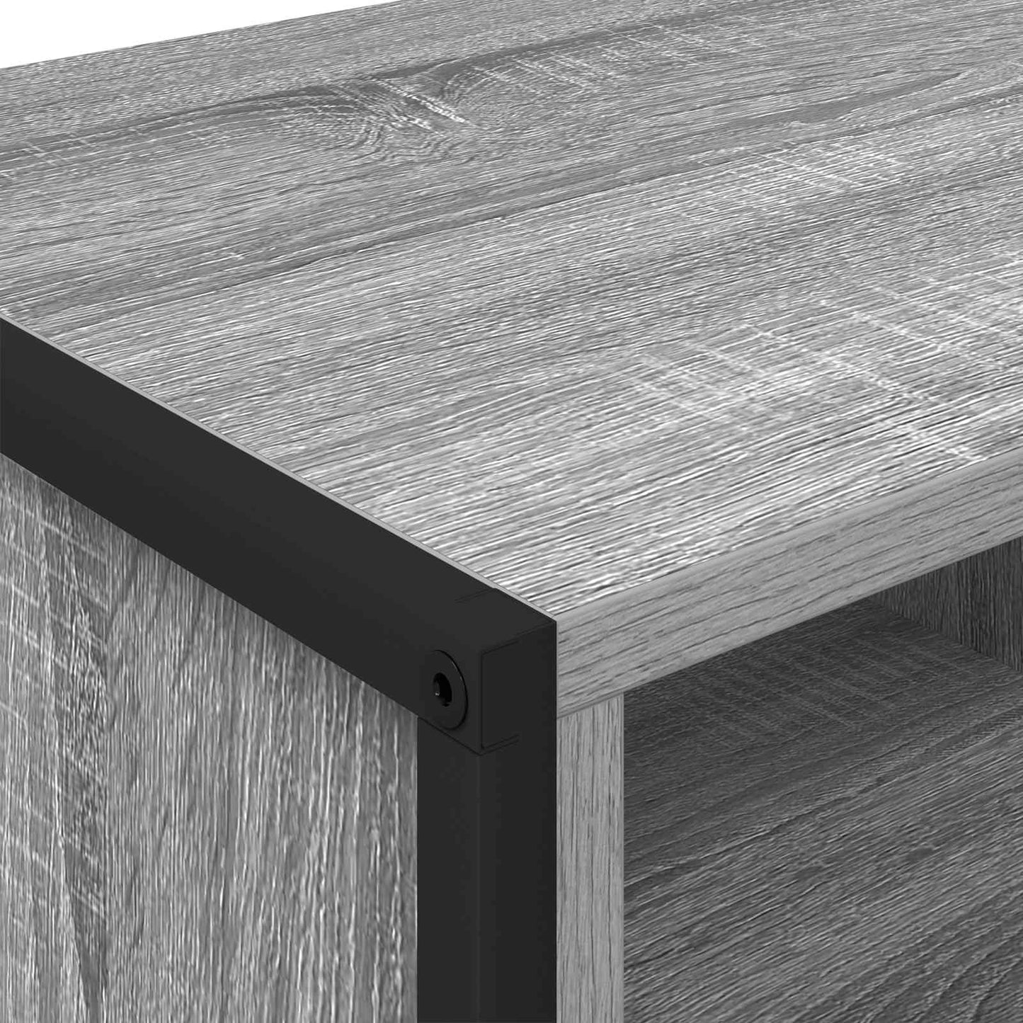 Schuhschrank 60 x 35 x 44 cm Holzwerkstoff Graues Sonoma