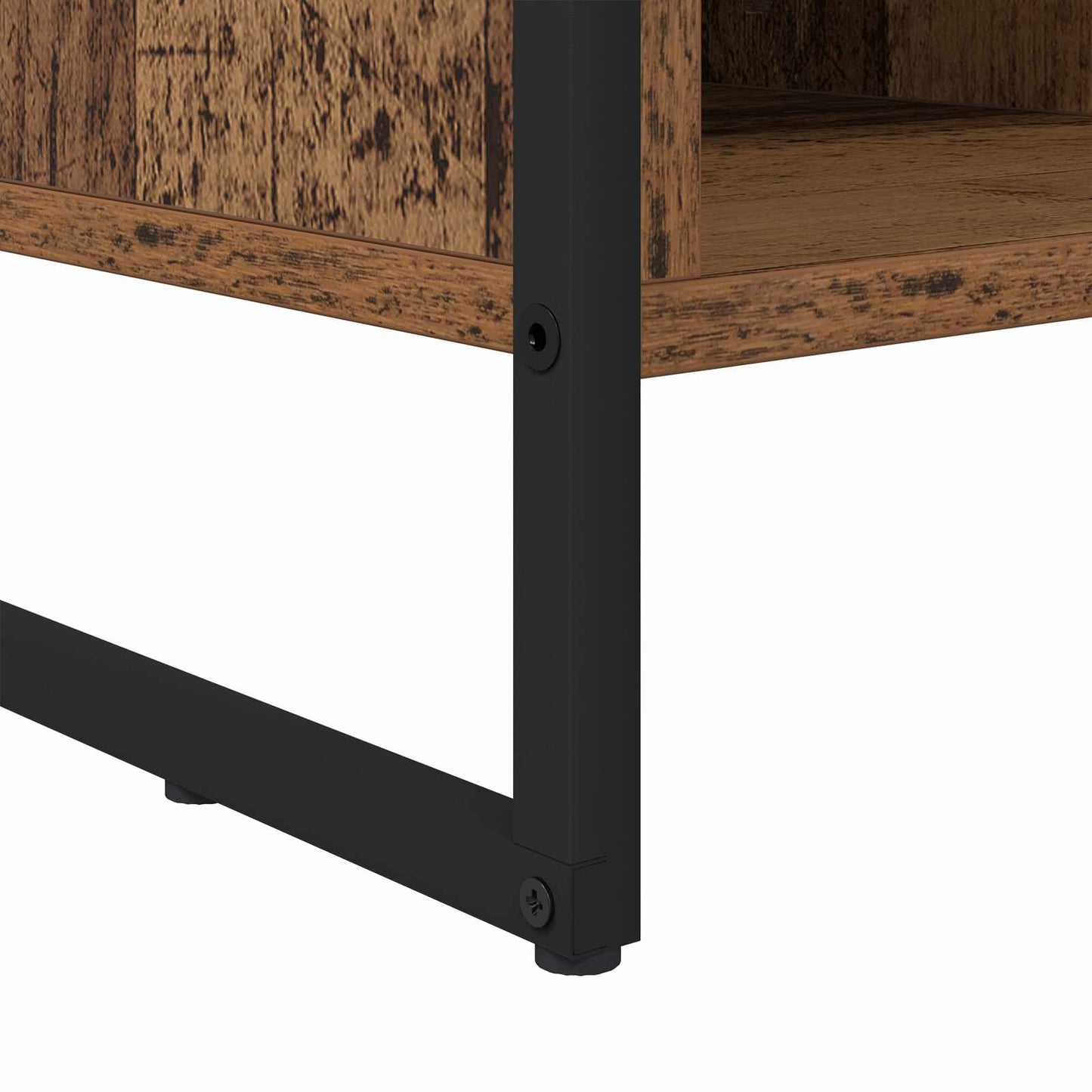 Schuhschrank 60 x 35 x 44 cm Holzwerkstoff Altholz