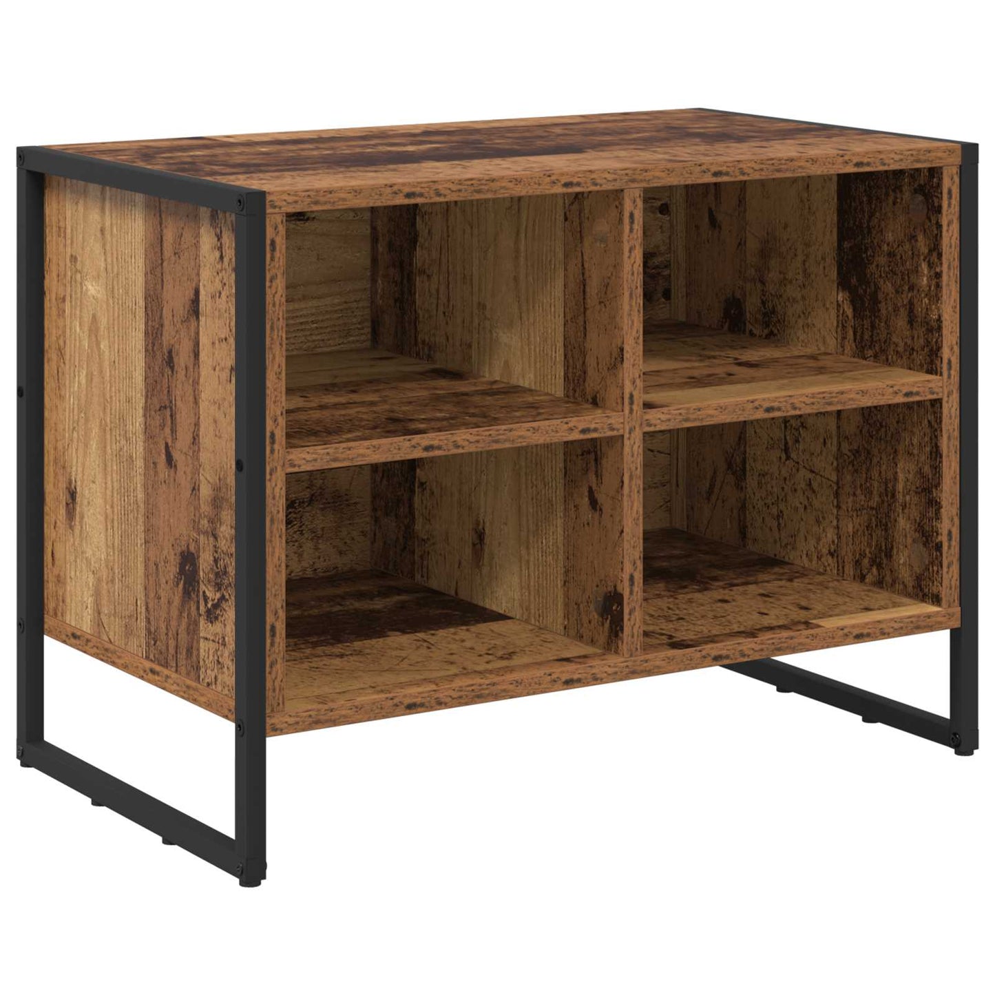 Schuhschrank 60 x 35 x 44 cm Holzwerkstoff Altholz