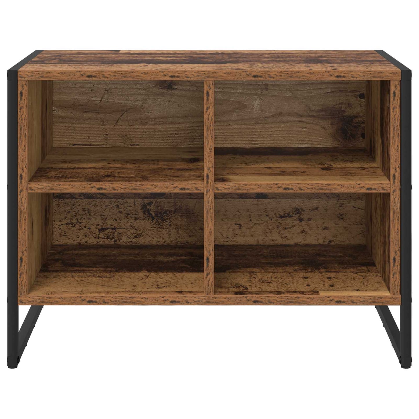 Schuhschrank 60 x 35 x 44 cm Holzwerkstoff Altholz