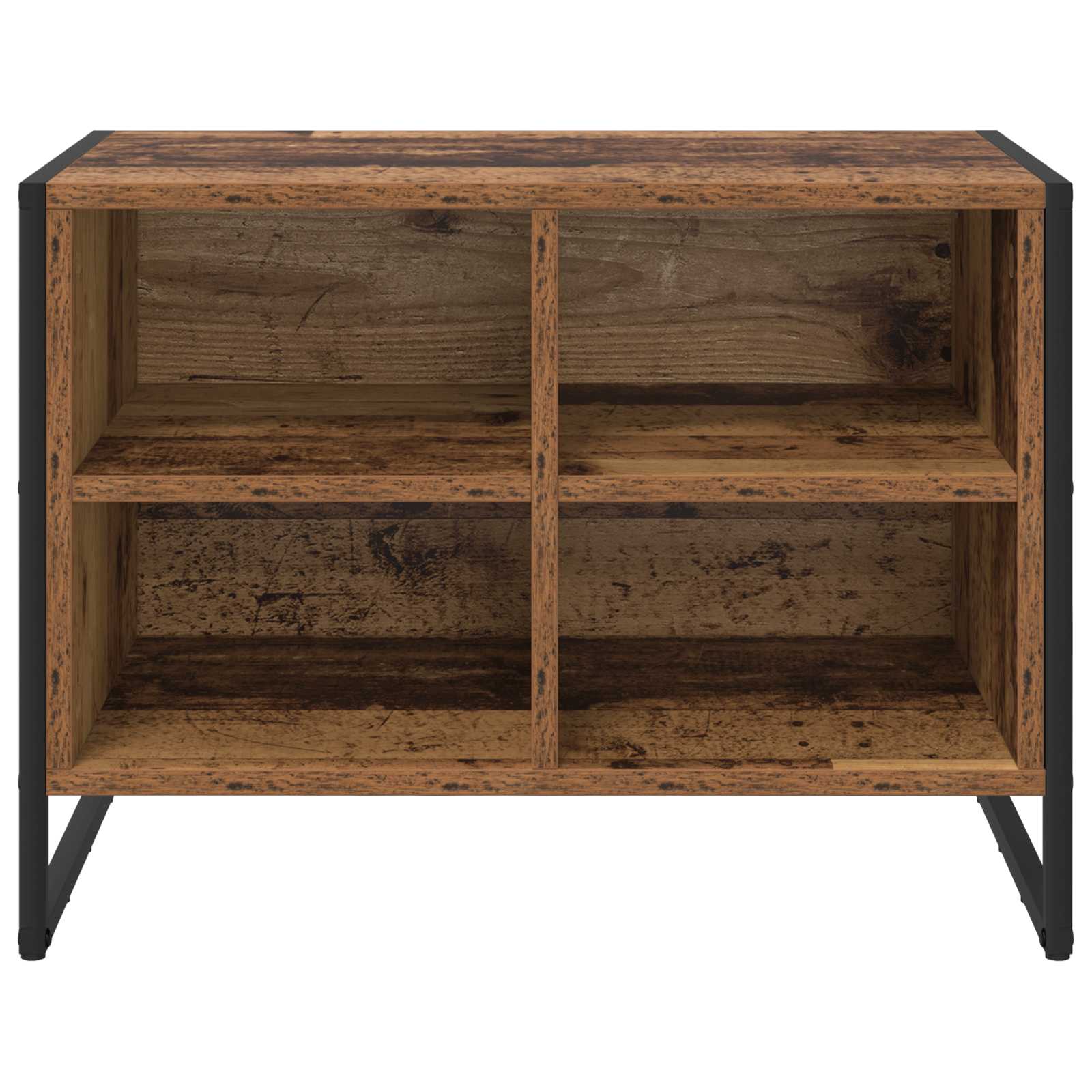 Schuhschrank 60 x 35 x 44 cm Holzwerkstoff Altholz