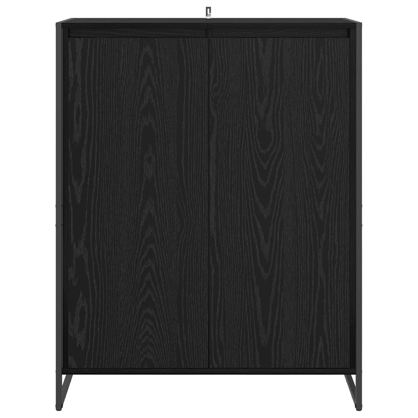 Schuhschrank mit Speicher Schwarz Eichen-Optik 79 x 36 x 100 cm