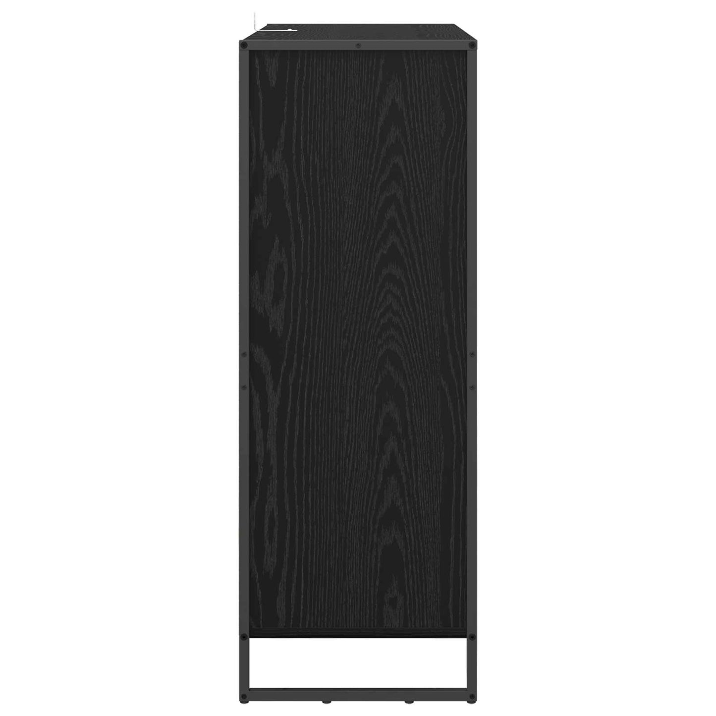 Schuhschrank mit Speicher Schwarz Eichen-Optik 79 x 36 x 100 cm