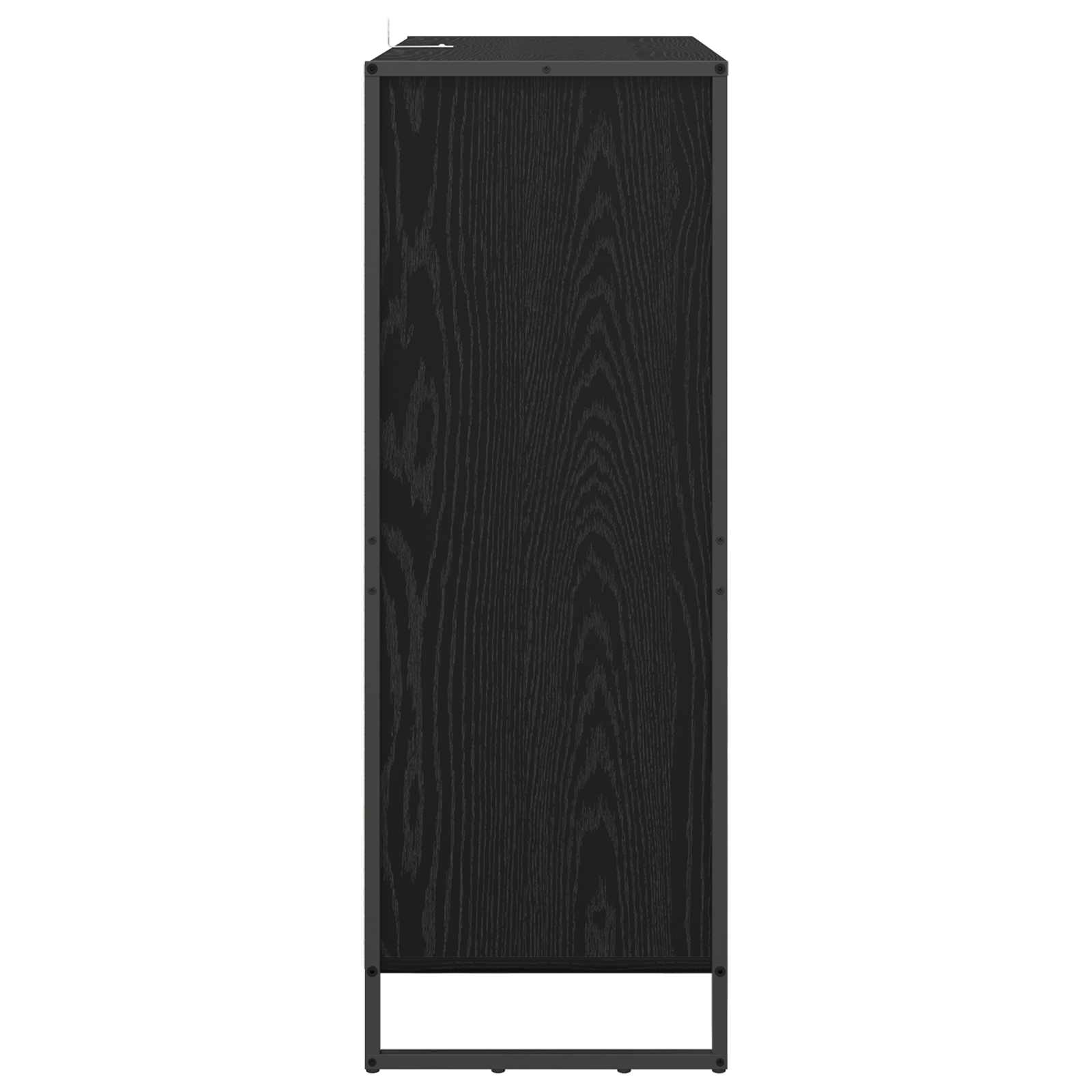 Schuhschrank mit Speicher Schwarz Eichen-Optik 79 x 36 x 100 cm