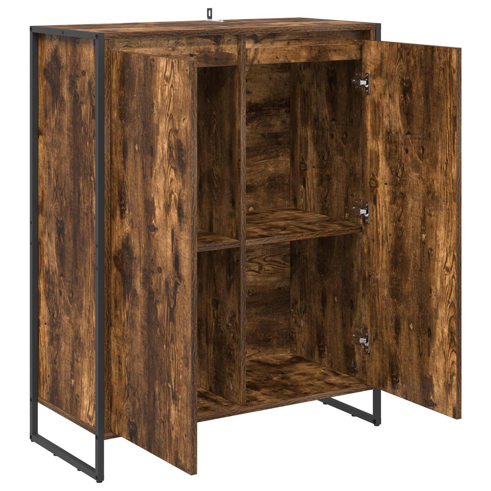 Schuhschrank mit Tür Raucharbe 79 x 36 x 100 cm Holzwerkstoff