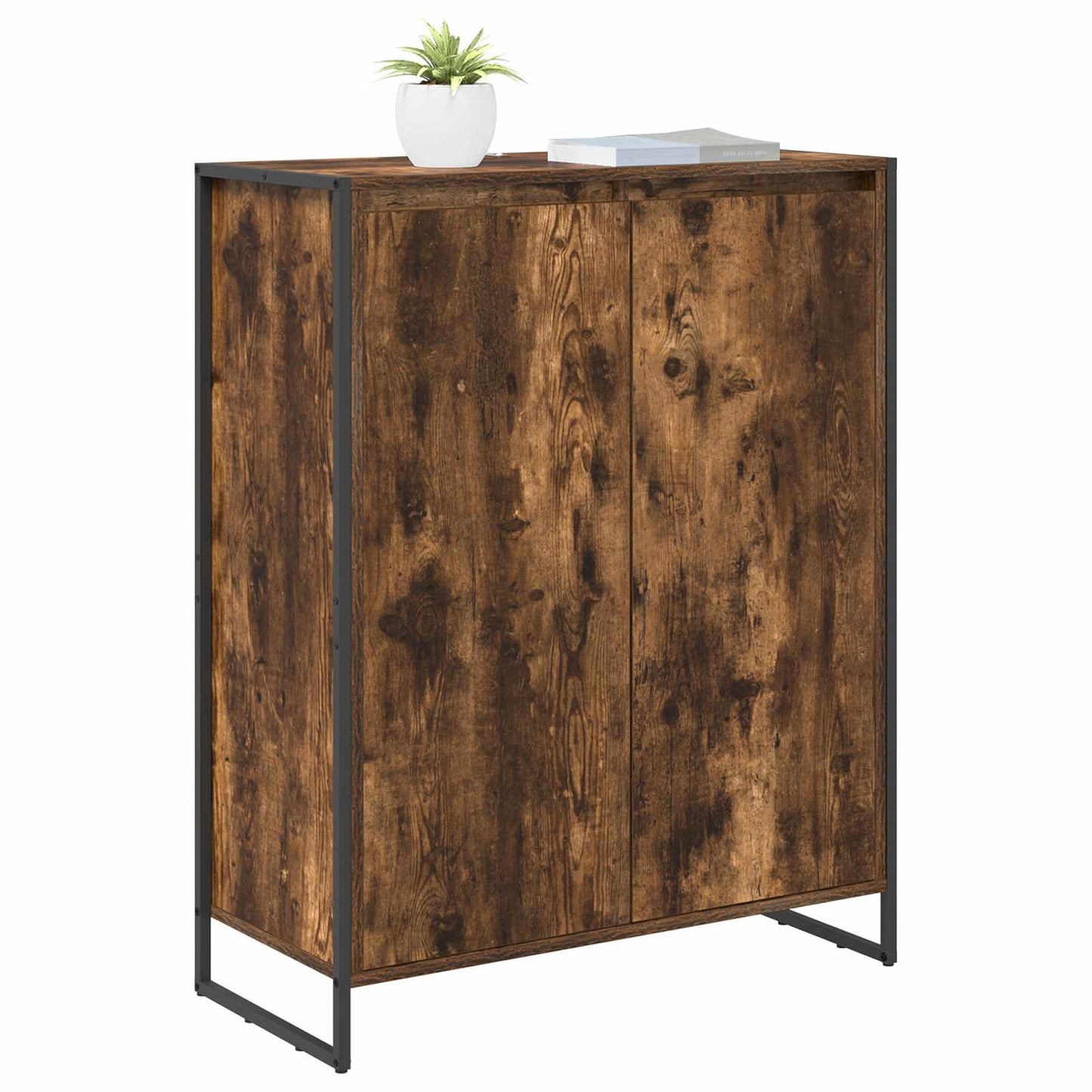 Schuhschrank mit Tür Raucharbe 79 x 36 x 100 cm Holzwerkstoff