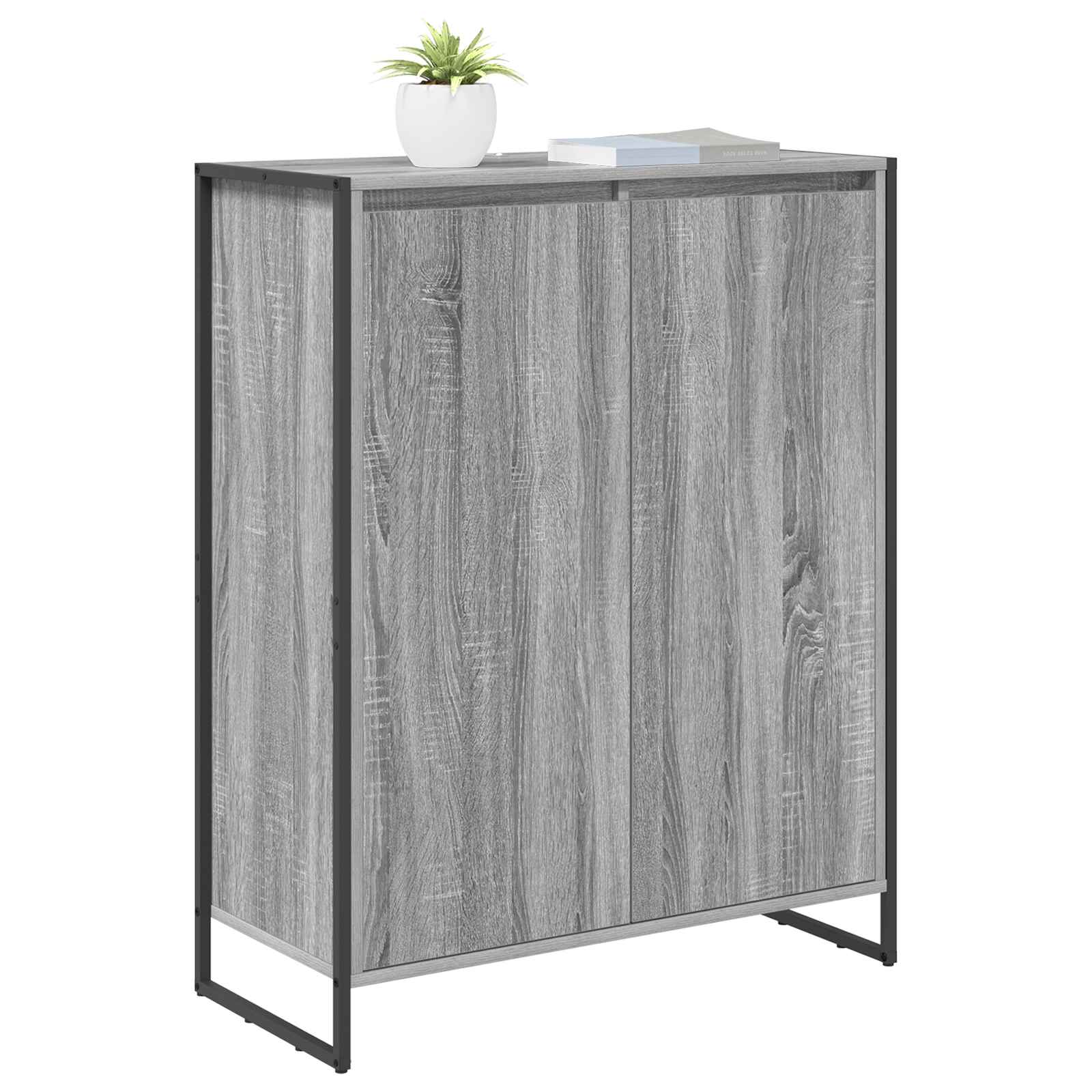 Schuhschrank Graues Sonoma 79 x 36 x 100 cm Holzwerkstoff