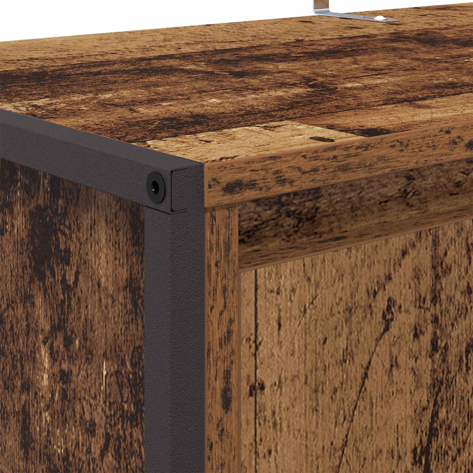 Schuhschrank mit Tür Altholz 79 x 36 x 100 cm Holzwerkstoff