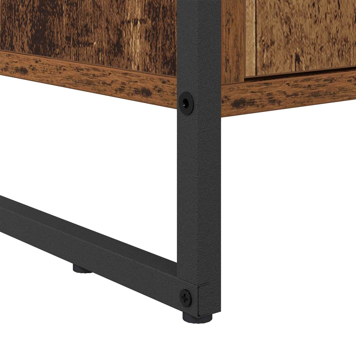 Schuhschrank mit Tür Altholz 79 x 36 x 100 cm Holzwerkstoff