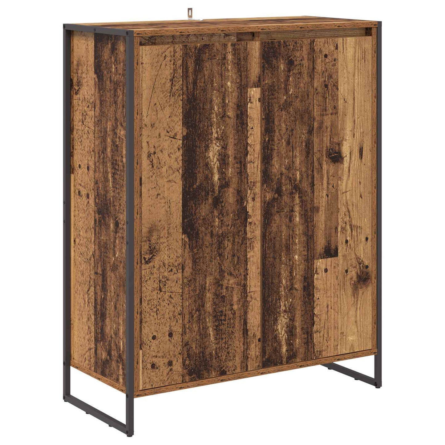 Schuhschrank mit Tür Altholz 79 x 36 x 100 cm Holzwerkstoff