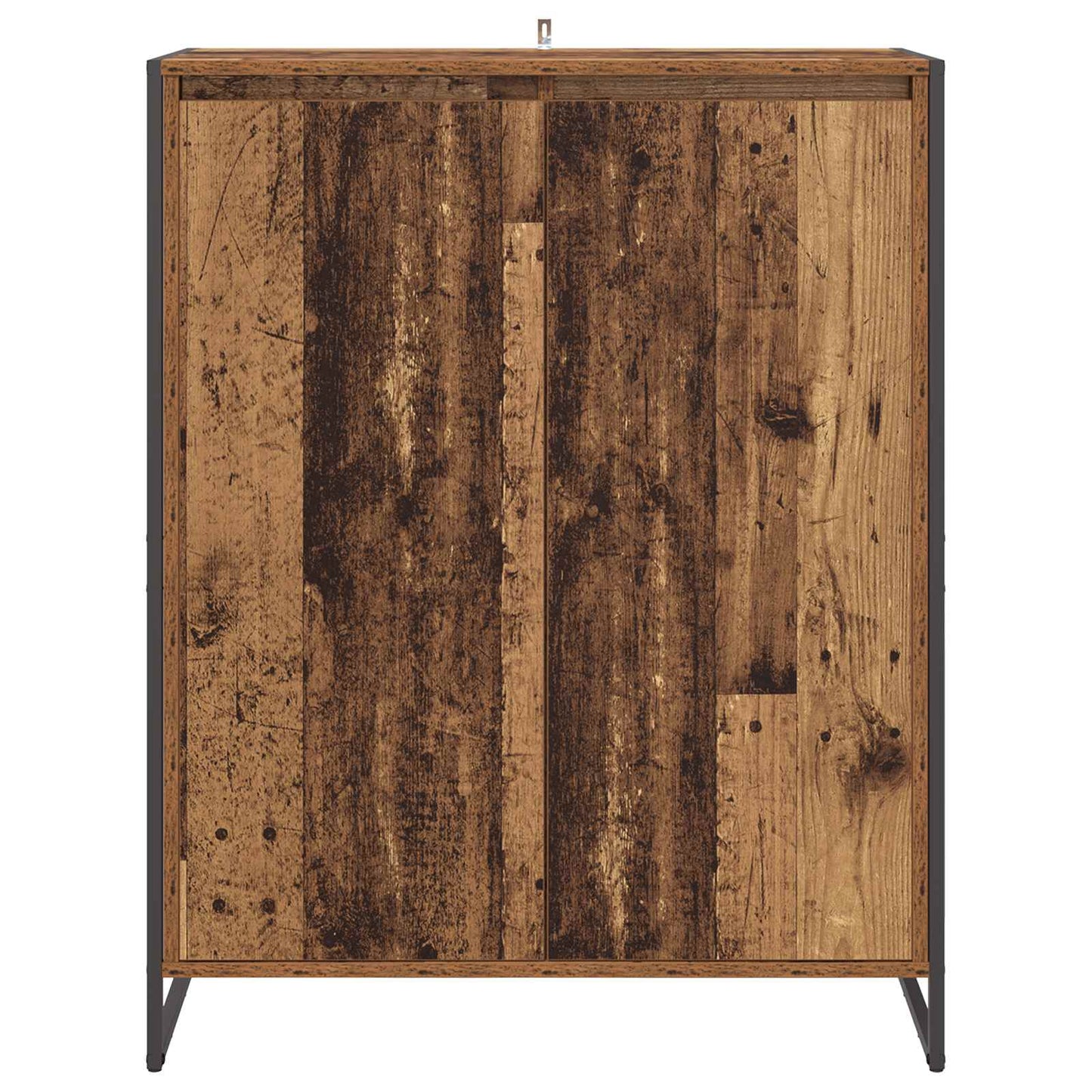 Schuhschrank mit Tür Altholz 79 x 36 x 100 cm Holzwerkstoff