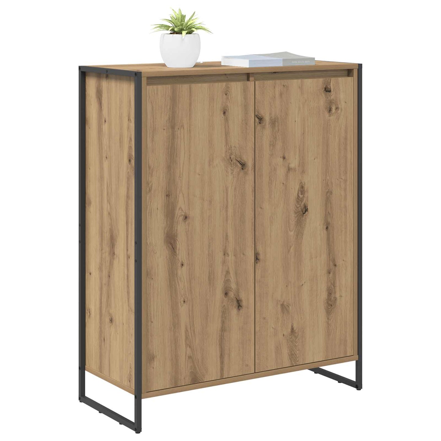 Schuhschrank Kunsthandwerk Eiche 79 x 36 x 100 cm Holzwerkstoff