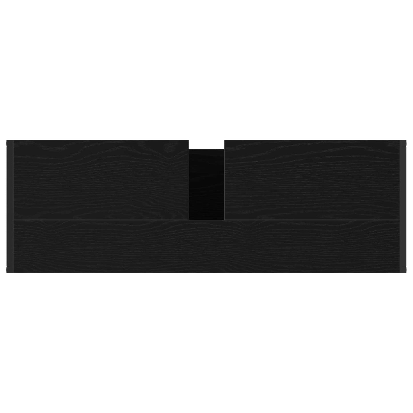 Badezimmerschrank Schwarz Eichen-Optik 90 x 30 x 60 cm