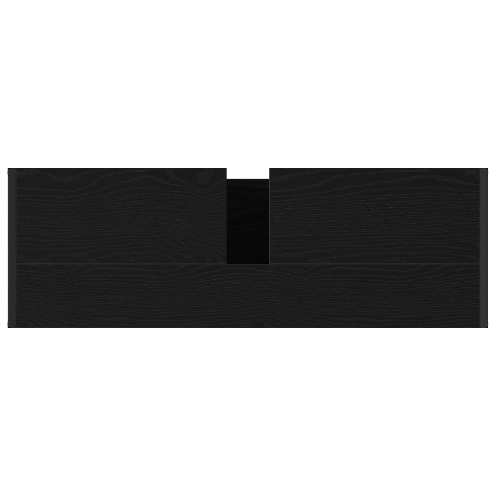 Badezimmerschrank Schwarz Eichen-Optik 90 x 30 x 60 cm