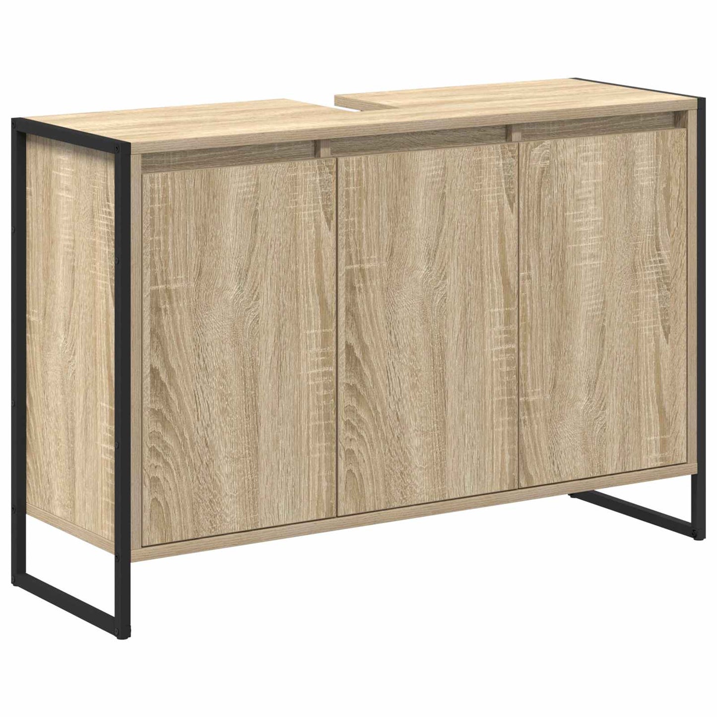 Badezimmerschrank Sonoma 90 x 30 x 60 cm Holzwerkstoff
