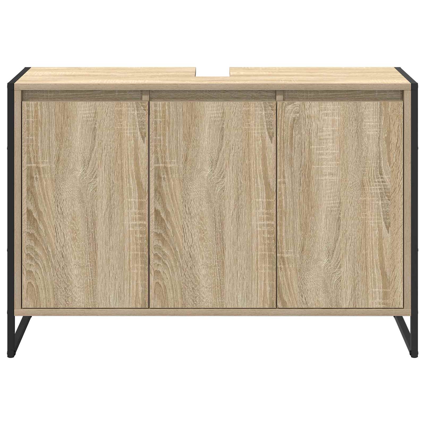 Badezimmerschrank Sonoma 90 x 30 x 60 cm Holzwerkstoff