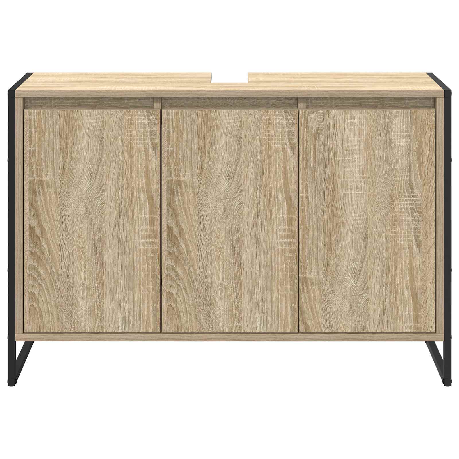 Badezimmerschrank Sonoma 90 x 30 x 60 cm Holzwerkstoff