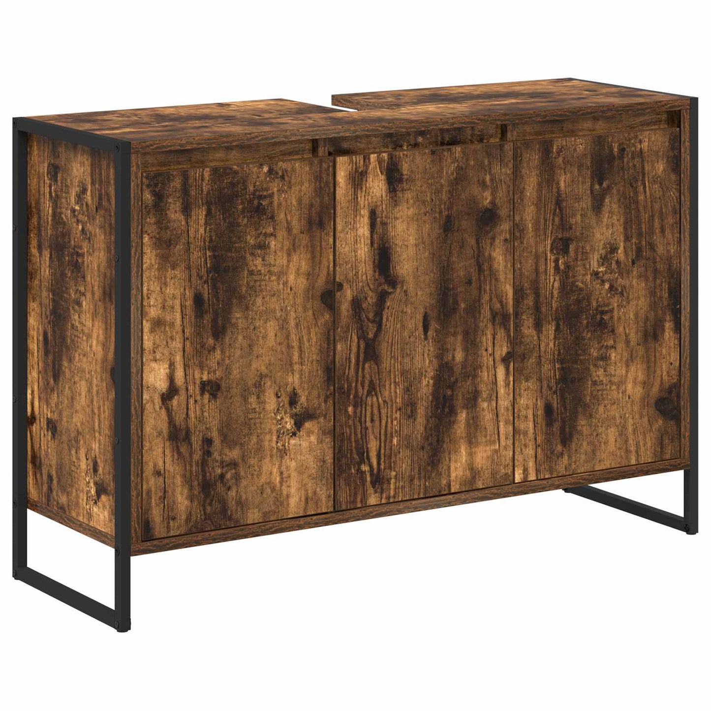 Badezimmerschrank Raucharbe 90 x 30 x 60 cm Holzwerkstoff