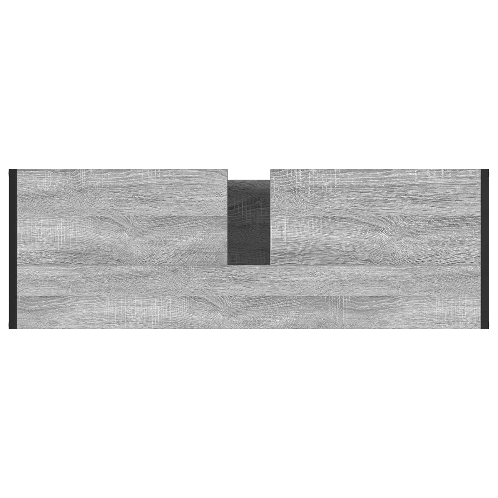 Badezimmerschrank Sonoma-Grau 90 x 30 x 60 cm Holzwerkstoff