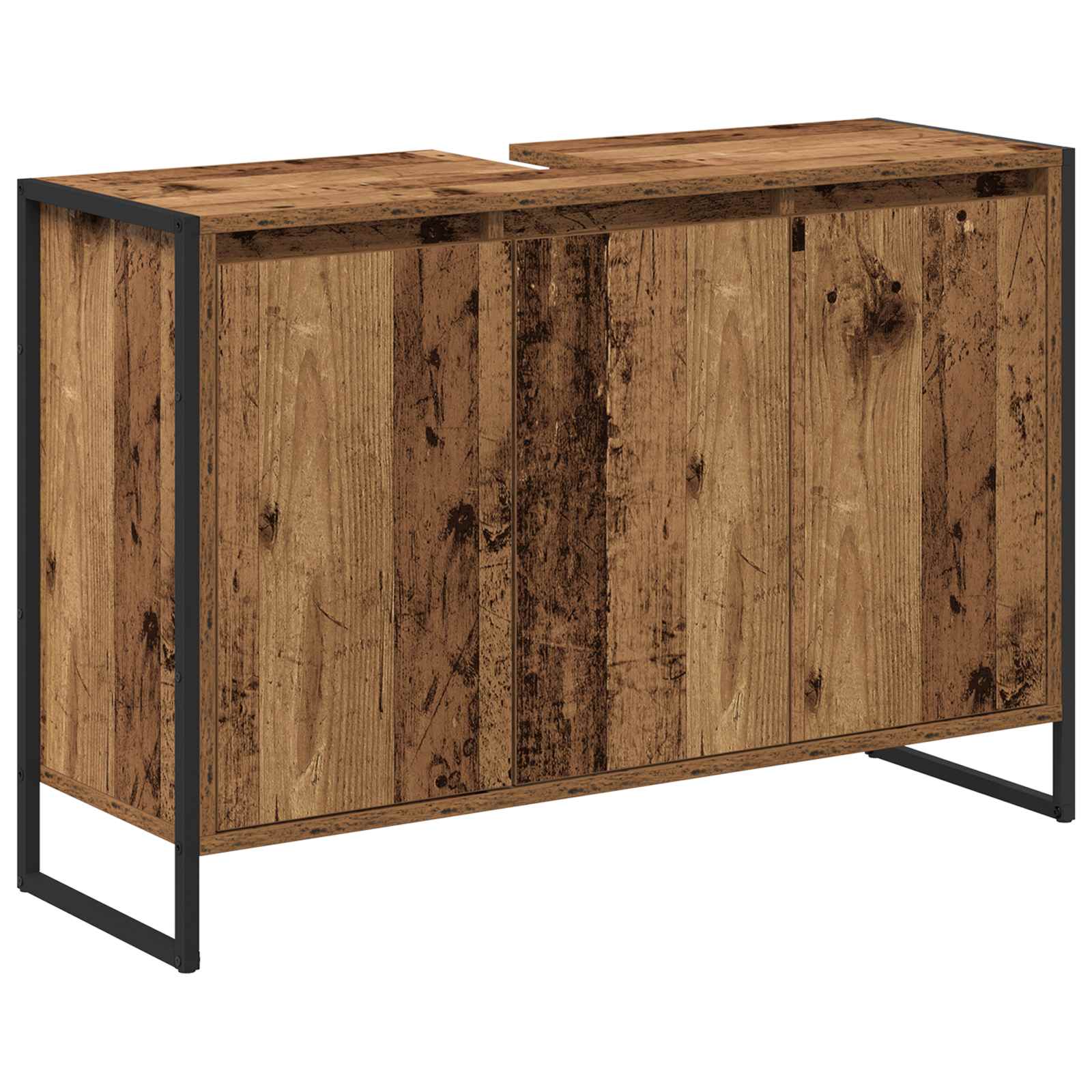 Badezimmerschrank Altholz 90 x 30 x 60 cm Holzwerkstoff