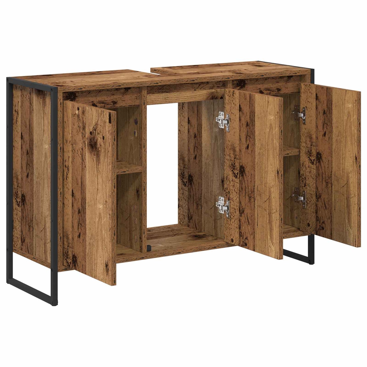 Badezimmerschrank Altholz 90 x 30 x 60 cm Holzwerkstoff
