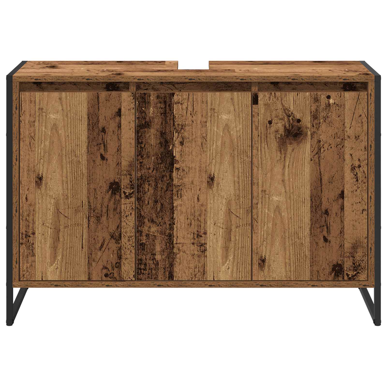 Badezimmerschrank Altholz 90 x 30 x 60 cm Holzwerkstoff