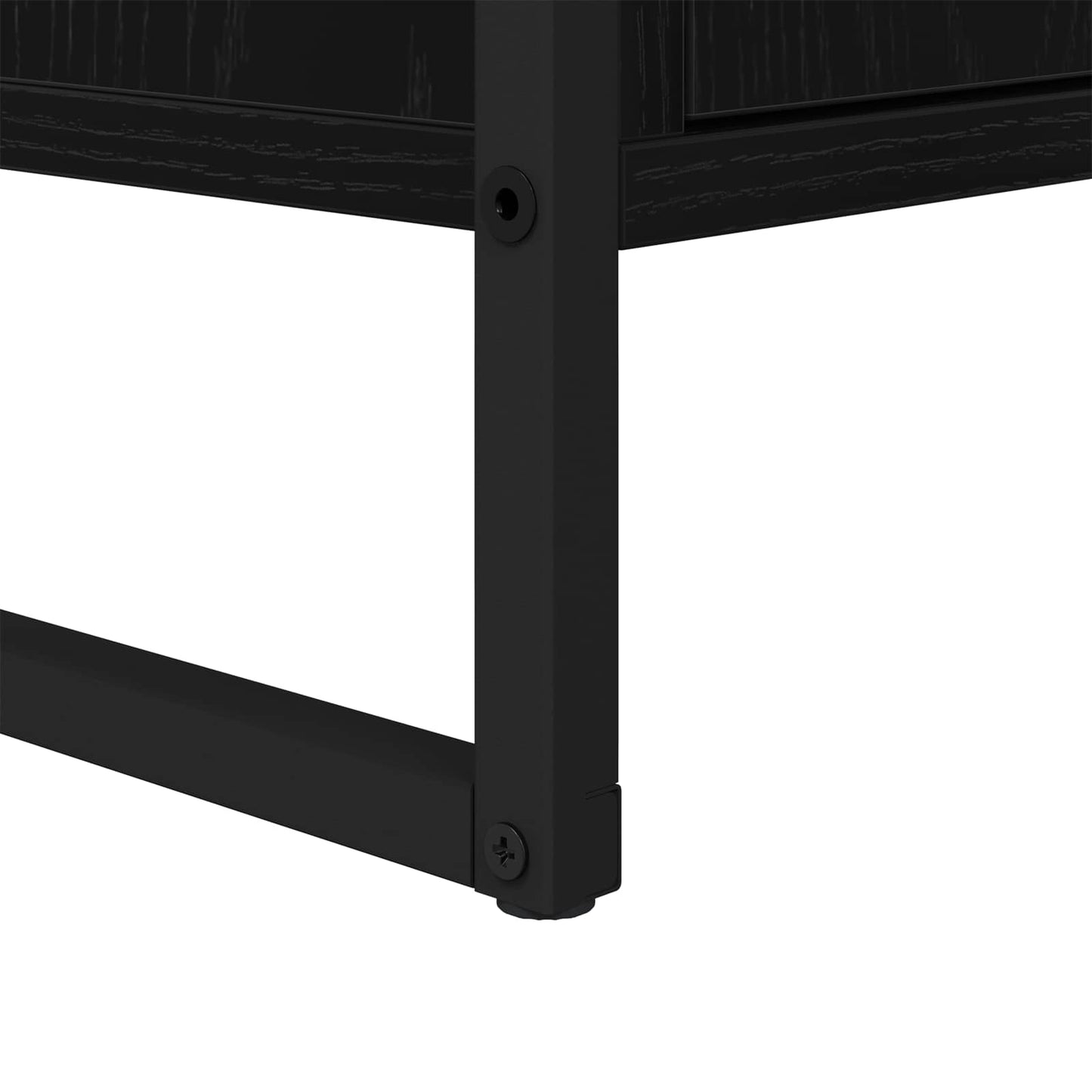 Badezimmerschrank Schwarz Eichen-Optik 60 x 30 x 60 cm