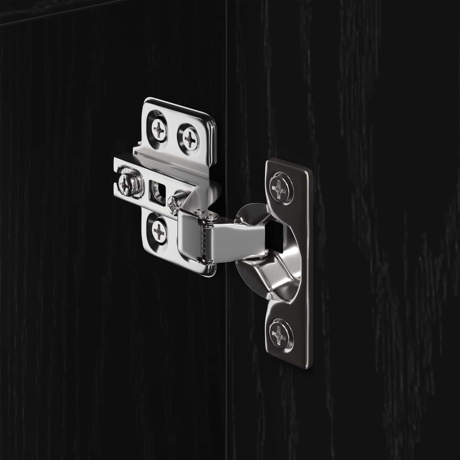 Badezimmerschrank Schwarz Eichen-Optik 60 x 30 x 60 cm