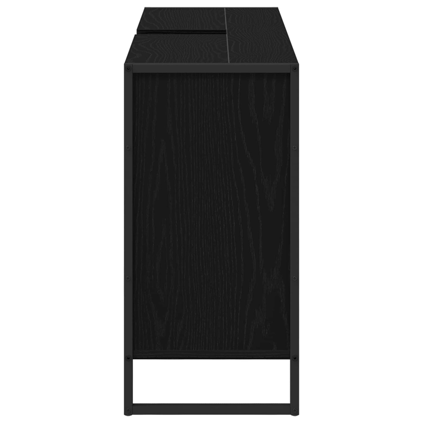 Badezimmerschrank Schwarz Eichen-Optik 60 x 30 x 60 cm