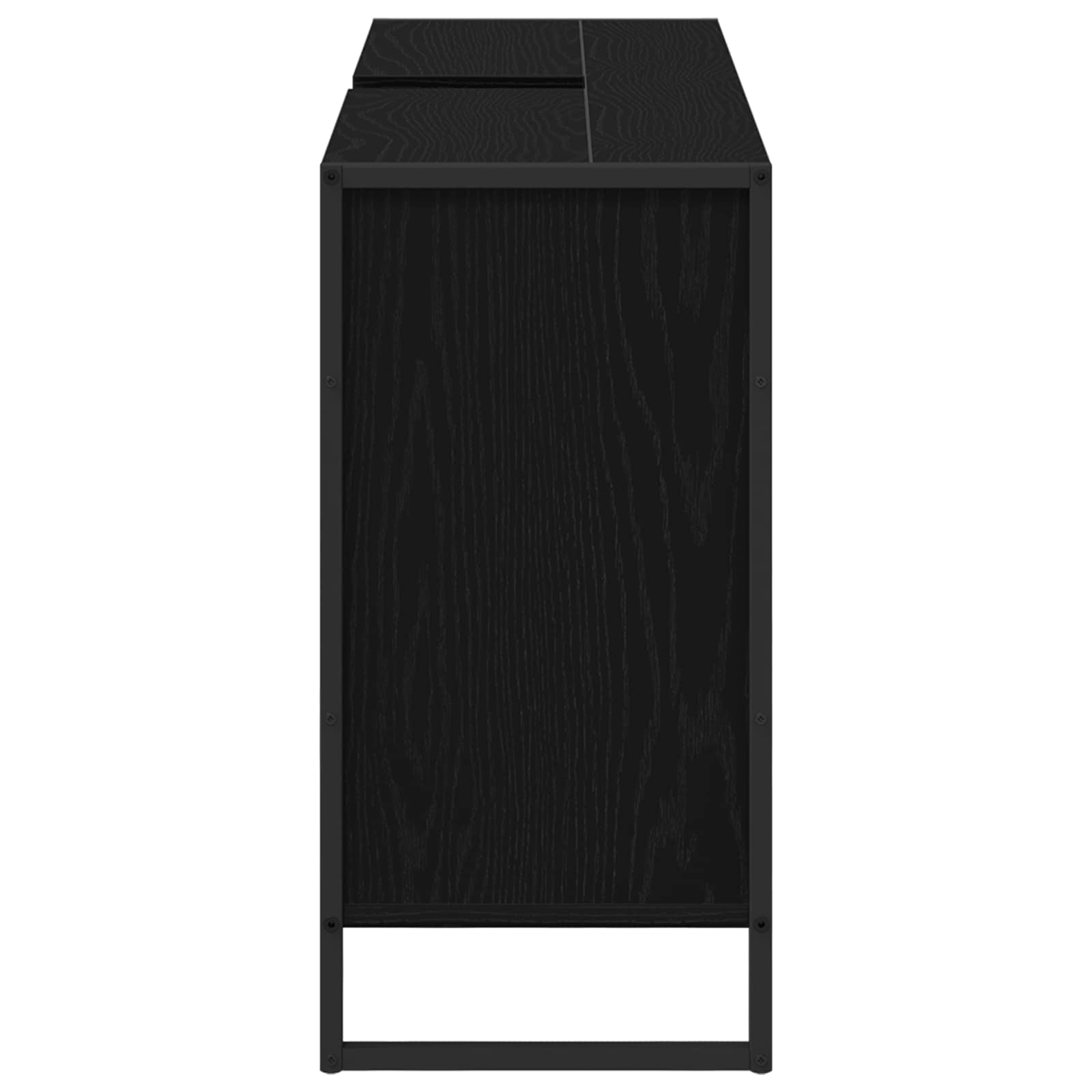 Badezimmerschrank Schwarz Eichen-Optik 60 x 30 x 60 cm