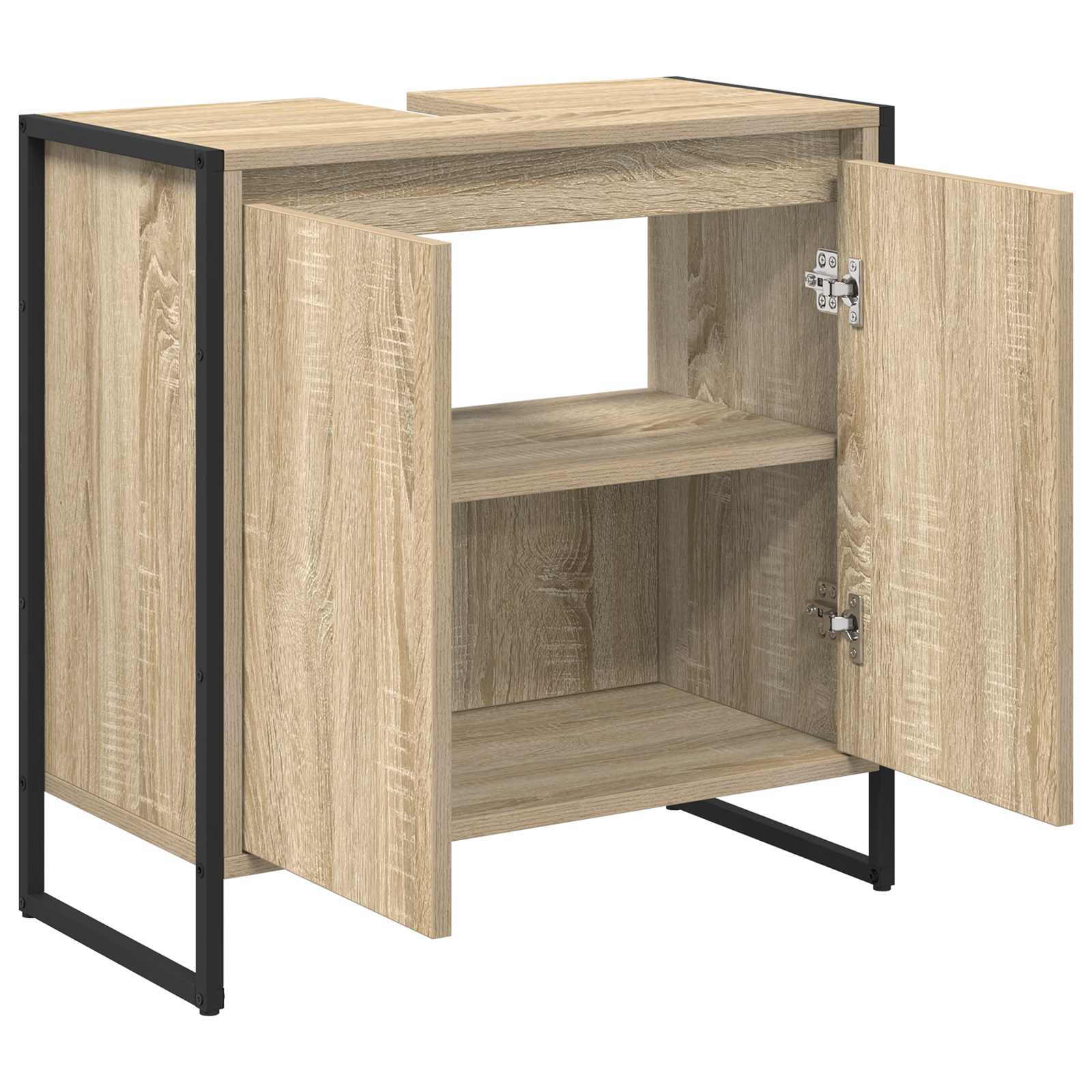 Badezimmerschrank Sonoma 60 x 30 x 60 cm Holzwerkstoff