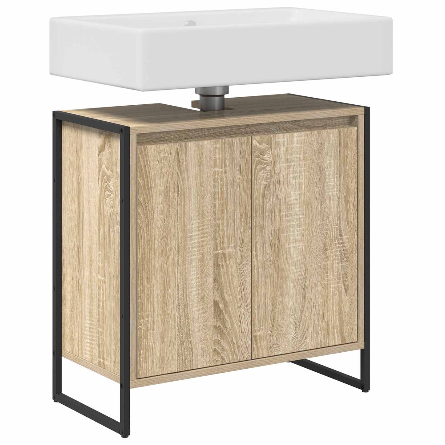 Badezimmerschrank Sonoma 60 x 30 x 60 cm Holzwerkstoff