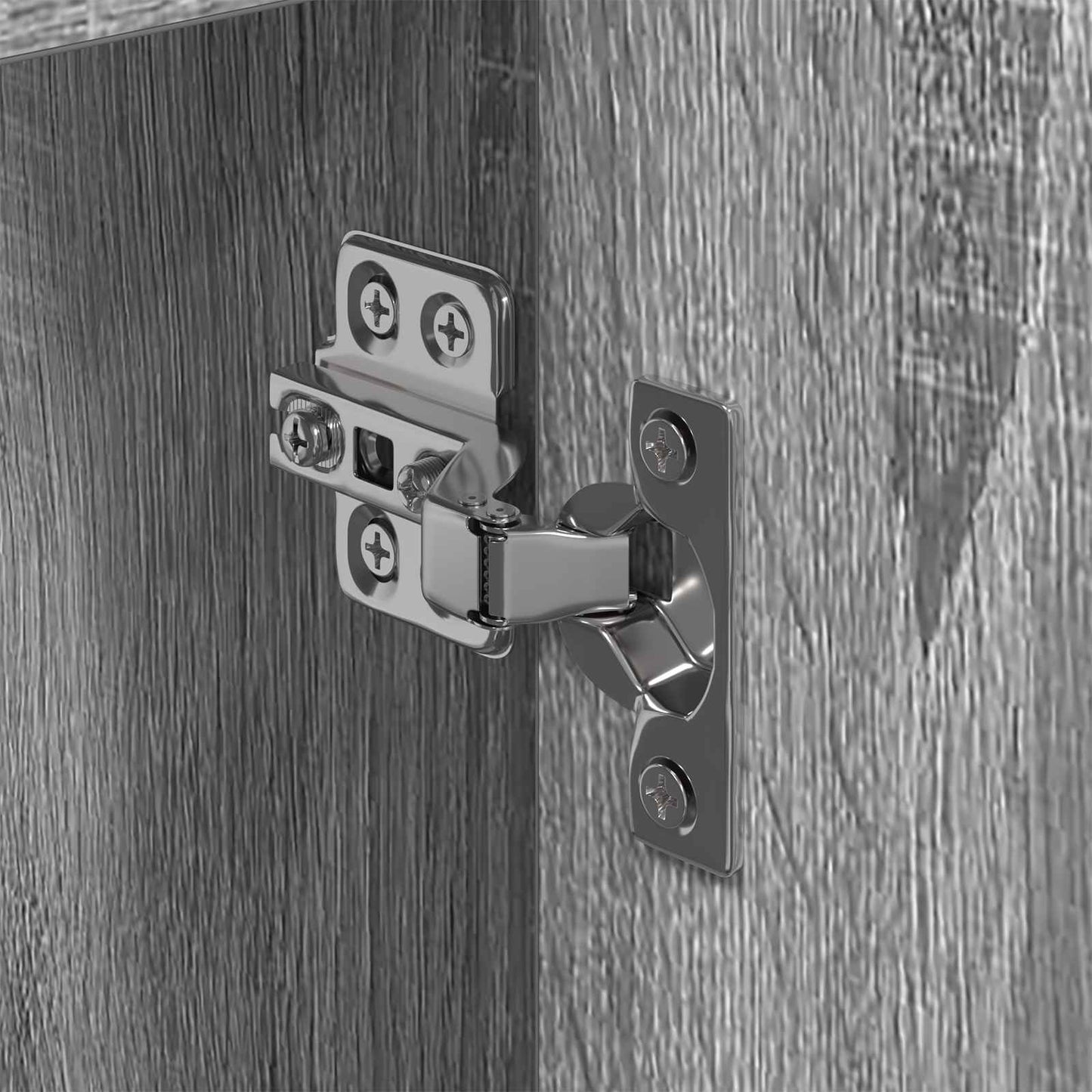 Badezimmerschrank Sonoma-Grau 60 x 30 x 60 cm Holzwerkstoff
