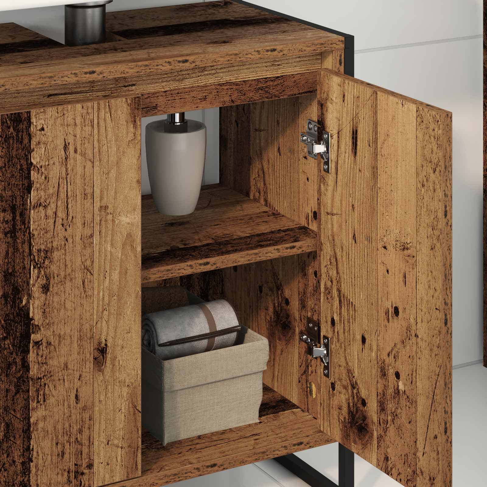 Badezimmerschrank Altholz 60 x 30 x 60 cm Holzwerkstoff