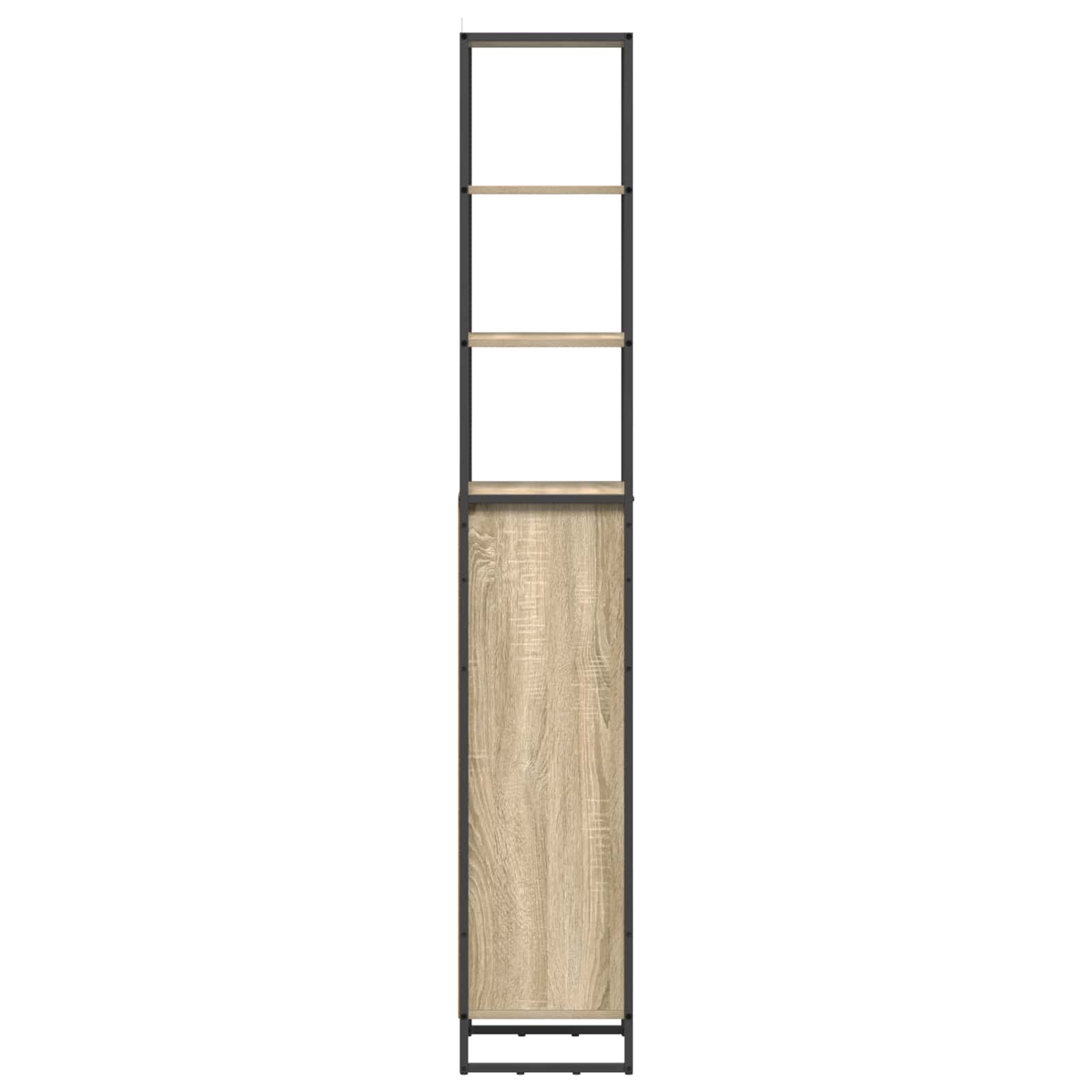 Badezimmerschrank Sonoma 40 x 30 x 180 cm Holzwerkstoff
