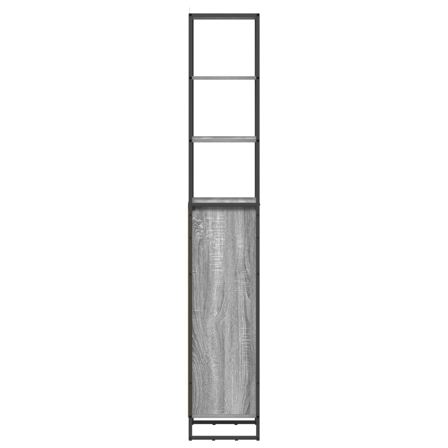 Badezimmerschrank Sonoma-Grau 40 x 30 x 180 cm Holzwerkstoff