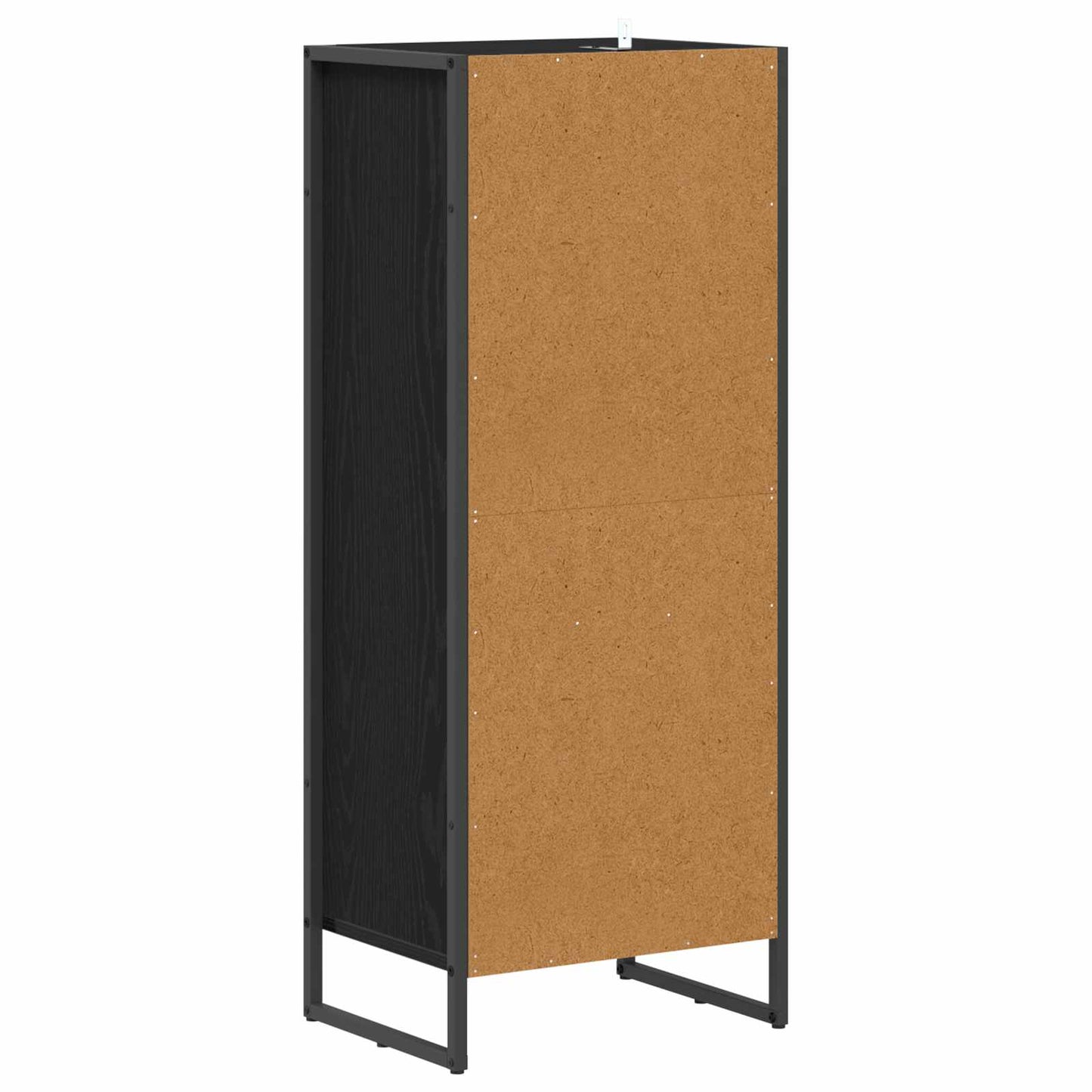 Badezimmerschrank Schwarz Eichen-Optik 40 x 30 x 100 cm