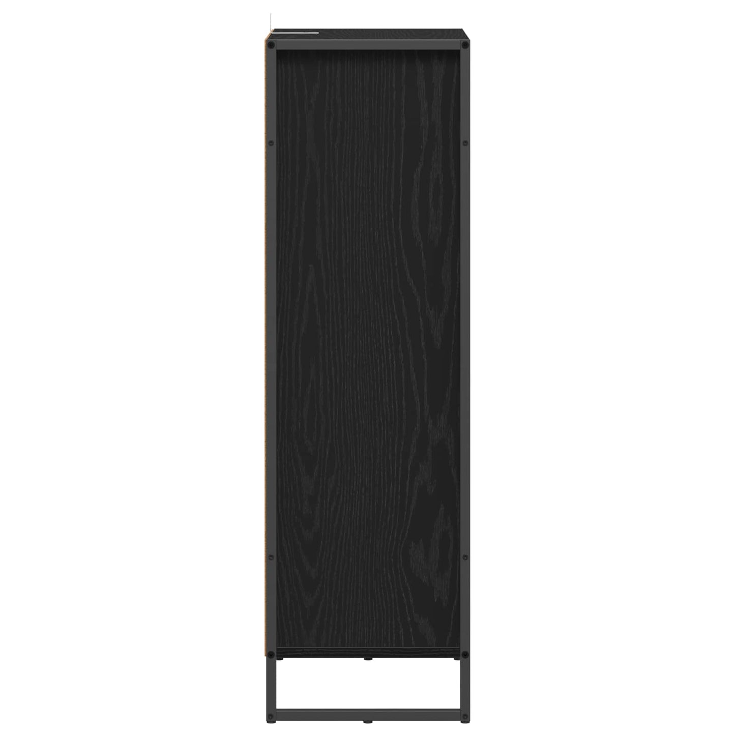 Badezimmerschrank Schwarz Eichen-Optik 40 x 30 x 100 cm