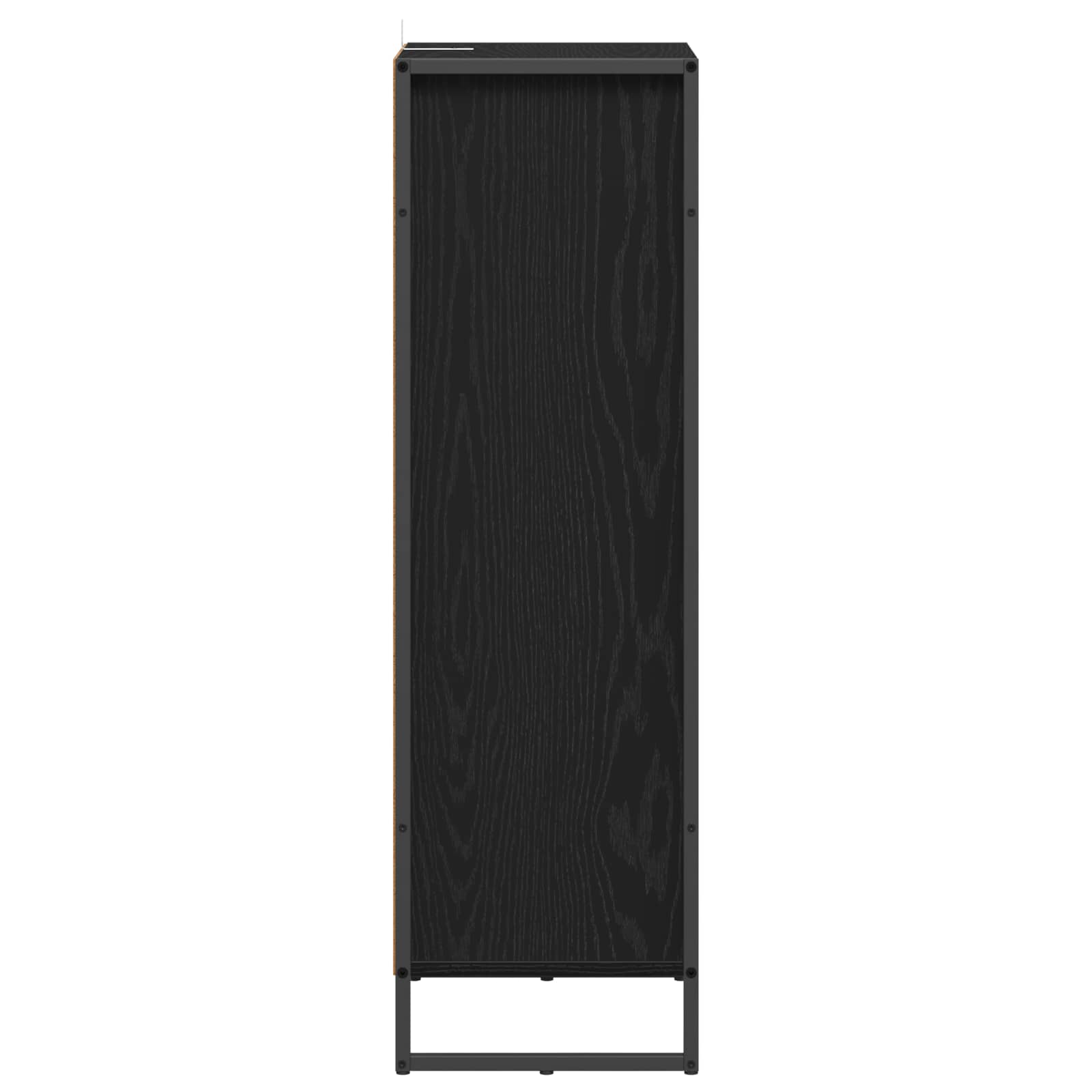 Badezimmerschrank Schwarz Eichen-Optik 40 x 30 x 100 cm