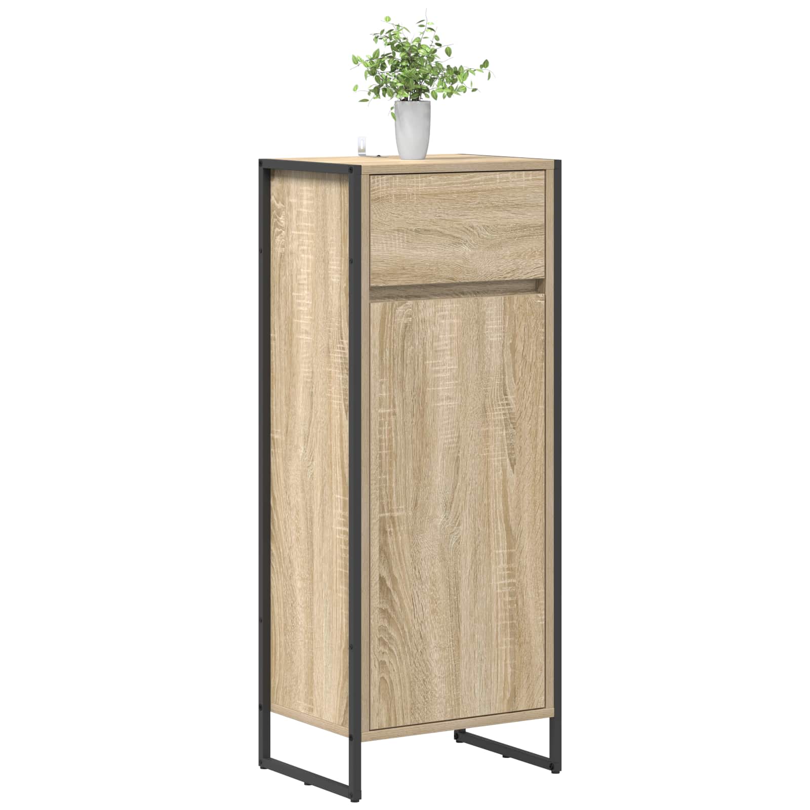 Badezimmerschrank Sonoma 40 x 30 x 100 cm Holzwerkstoff